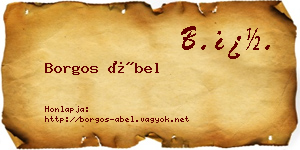 Borgos Ábel névjegykártya